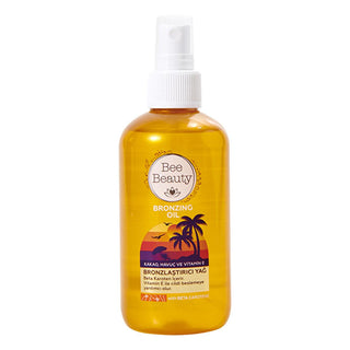 Bee Beauty Tanning Oil with Beta Carotene & Cocoa Oil - 200ml, Natural Bronzing Effect, Nourishing Skincare