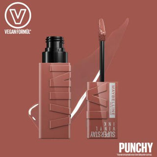 Maybelline New York Super Stay Vinyl Ink Liquid Lipstick - 120 Punchy, Long-Lasting Lip Gloss for Vibrant Color Maybelline Super Stay Vinyl Ink Lipstick - Long Lasting Maybelline New York Super Stay Vinyl Ink, Long-lasting lip gloss, Liquid lipstick, Punchy lip color, Non-sticky lip makeup, Lip care, Cosmetics, Makeup, Beauty products, Durable lip color, Vibrant lip gloss, Easy application lipstick, Lip gloss with aloe vera, Antioxidant lip care, 16-hour lip color