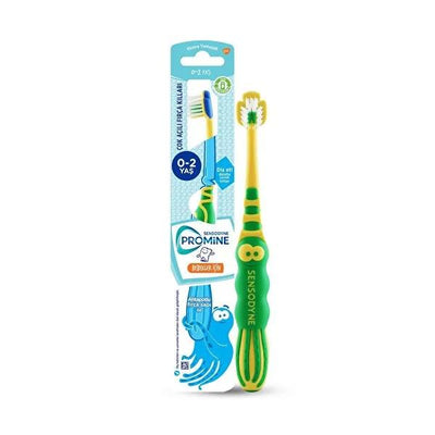 Sensodyne Promine Baby Toothbrush for Infants and Toddlers - Soft Bristle, Easy-Grip Handle, Gentle Oral Care for 0-2 Ye