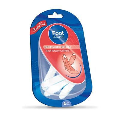 Foot Doctor: Waterproof Heel Protector Gel Bandage - Blister Prevention, Foot Care, Heel Pain Relief, Strong Adhesive (4