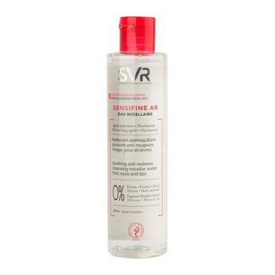 SVR Sensifine AR Micellar Water - Gentle Redness Relief Cleanser for Sensitive Skin - Fragrance-Free Makeup Remover, 6.7