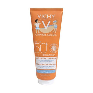 vichy capital soleil sun milk for kids 300ml, high protection sun milk for children by vichy Vichy Capital Soleil SPF50+ Sun Milk - Kids 300ml Vichy Capital Soleil SPF50+ Sun Milk - Kids 300ml sun-protection, children-sunscreen, vichy, spf50, water-resistant, hypoallergenic, fragrance-free, parents, kids, ai-generated