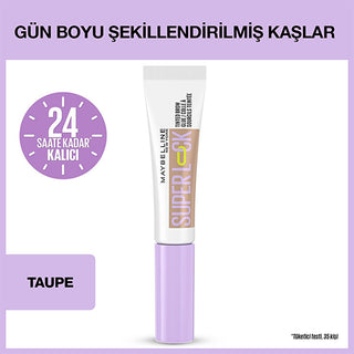 Maybelline Super Lock Brow Glue - Taupe Eyebrow Mascara: 24H Laminated Brow Look, Non-Sticky Formula, Sweat-Resistant Definition Maybelline Brow Glue: 24H Laminated Brows, Taupe Eyebrow Mascara eyebrow mascara, brow glue, kaş sabitleyici, laminated brows, 24 hour hold eyebrow gel, taupe eyebrow tint, non-sticky brow gel, sweat resistant eyebrow mascara, Maybelline brow glue, brow styling mascara, eyebrow gel, brow shaping, brow tinting, long lasting brow gel, laminated brow look, makeup, cosmetics, beauty, 