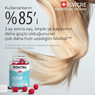 Sovital Hair Vitamins 60 Vegan Gummies - Swiss Patented Formula for Healthy Hair Sovital Hair Vitamins 60 Vegan Gummies - Healthy Hair Support hair vitamins, vegan gummies, Swiss-patented hair supplement, sugar-free hair vitamins, GMO-free hair care supplements, hair health, vegan hair care, natural hair supplements, hair growth support, dietary supplements, healthy hair, hair care routine