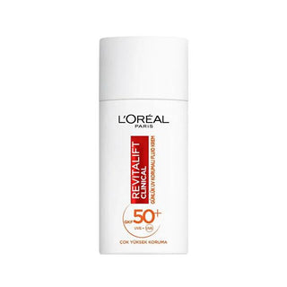 L'Oréal Paris Revitalift Clinical Sunscreen Moisturizer SPF 50+ - Anti-Aging Daily Moisturizer with UV Protection for Sensitive Skin L'Oréal Paris Revitalift SPF 50+ Sunscreen Moisturizer - Anti-Aging Daily Care SPF 50+ sunscreen, daily moisturizer with UV protection, anti-aging skincare, sunscreen for sensitive skin, L'Oréal Paris Revitalift sunscreen, moisturizer with antioxidant Vitamin C, non-greasy sunscreen, dermatologically tested skincare, water-resistant sunscreen, skincare for dark spots, fine lin