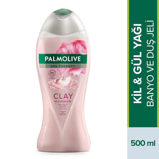 Palmolive Spa Therapy Clay & Rose Oil Body Wash: Rejuvenate & Detoxify | Natural, Gentle Cleanser (500ml / 16.9 oz) Palmolive Clay & Rose Body Wash: Spa Therapy at Home Palmolive body wash, clay body wash, rose oil body wash, natural body wash, rejuvenating body wash, spa therapy body wash, 500ml body wash, bath and shower gel, gentle skin cleanser, body wash, clay, rose oil, natural ingredients, spa therapy, rejuvenation, moisturizing, cleansing, skincare, bath products, shower gel, beauty, personal care, 