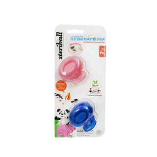 Steriball Children's Toothbrush Holder - Hygienic Design for Kids Oral Care (2 Pack) Steriball Kids Toothbrush Holder - Hygienic & Protective children's toothbrush holder, hygienic toothbrush cover, kids oral care, toothbrush protector, Steriball toothbrush holder, oral hygiene for kids, toothbrush storage, kids dental care, hygienic design, protective toothbrush cover