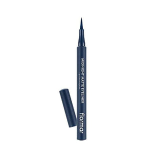 Flormar Midnight Matte Liquid Eyeliner - 003 Dark Blue - High Pigment, Smudge & Water Resistant, Long Lasting Definition Flormar Matte Liquid Eyeliner - Dark Blue, Smudge Proof liquid eyeliner, matte liquid eyeliner, high pigment eyeliner, dark blue eyeliner, smudge proof eyeliner, water resistant eyeliner, long lasting eyeliner, Flormar eyeliner, matte finish eye makeup, blue liquid eyeliner, eyeliner, matte eyeliner, high pigment, smudge proof, water resistant, long lasting, eye makeup, dark blue, liquid 