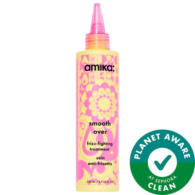 Amika Smooth Over: Frizz-Fighting Hair Treatment Mask - 72-Hour Frizz Control, Glycolic Acid, Vegan & Cruelty-Free Hair 