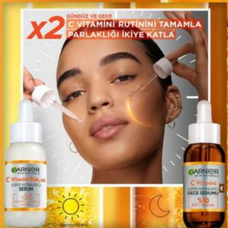 Garnier Vitamin C Serum - Anti-aging Night Serum for Brightening & Hydration, Vegan Skincare, 1.01 fl oz Garnier Vitamin C Serum - Brightening & Hydrating Night Serum Garnier Vitamin C Serum, Anti-aging Night Serum, Vegan skincare, Hyaluronic Acid face serum, Brightening serum for all skin types, Nighttime skincare, Anti-aging skincare, Cruelty-free cosmetics, Skincare for sensitive skin, Vitamin C benefits, Skin hydration, Ethical skincare products