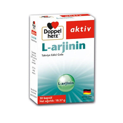 Doppelherz L-arginine 30 Capsules - Cardiovascular Health Support Supplement