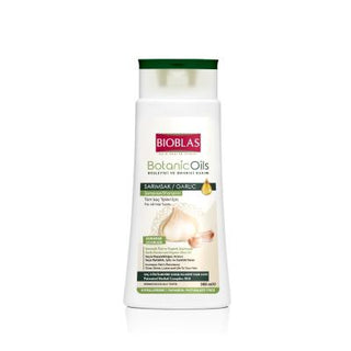 Bioblas Botanic Oils Garlic Shampoo for Hair Loss Prevention - 12.18 fl oz - Natural Hair Care Bioblas Garlic Shampoo for Hair Loss - Natural & Organic garlic shampoo, hair loss prevention shampoo, organic hair care, natural shampoo, Bioblas Botanic Oils, hair nourishment, scalp care, natural hair care products, hair strengthening, anti-hair loss, organic shampoo, herbal hair care