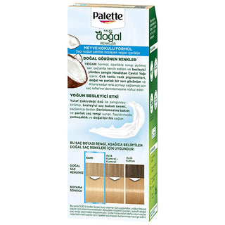 Palette Natural Light Blonde Hair Dye 10-0 - Permanent, Natural Ingredients Enriched Formula Palette 10-0 Light Blonde Hair Dye - Natural Ingredients hair dye, natural hair color, light blonde hair dye, permanent hair color, natural ingredients hair dye, Palette, hair care, beauty products, blonde hair, hair coloring, natural hair dye