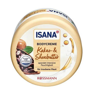 Isana Moisturizing Body Cream with Shea Butter and Cocoa Oil - Vegan, Hydrating, and Nourishing for Dry Skin Isana Moisturizing Body Cream - Vegan & Hydrating moisturizing body cream, shea butter body cream, vegan body moisturizer, cocoa oil body cream, dry skin care, hydrating body cream, nourishing body cream, natural ingredients, vegan-friendly, cruelty-free, sustainable living, skin health, dry skin relief