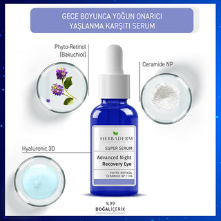 Herbaderm: Bakuchiol Anti-Wrinkle Eye Serum - Firming, Brightening, Hydrating Night Treatment for Fine Lines & Dry Eyes Herbaderm Bakuchiol Eye Serum: Anti-Wrinkle, Firming eye serum, anti-wrinkle eye serum, firming eye serum, bakuchiol eye serum, hyaluronic acid eye serum, night eye serum, eye serum for fine lines, natural eye serum, ceramide eye serum, eye serum for dry eyes, anti-aging, skincare, retinol alternative, fine lines, wrinkles, hydration, dry eyes, dark circles, puffiness, rejuvenating, moistu