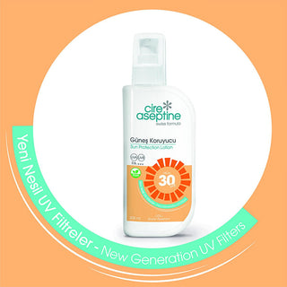 Cire Aseptine 30 SPF Vegan Sunscreen Lotion | Broad Spectrum UVA UVB Protection | Water Resistant & Sensitive Skin Friendly - 200ml/6.76 fl oz Cire Aseptine 30 SPF Vegan Sunscreen: UVA/UVB Protection sunscreen lotion, 30 SPF sunscreen, UVA UVB protection, vegan sunscreen, water resistant sunscreen, sun protection for sensitive skin, broad spectrum sunscreen, sunscreen without octinoxate, PA+++ sunscreen, sunscreen for face and body, sun protection, UVA protection, UVB protection, vegan, water resistant, sen