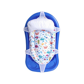 sevi bebe baby bath support net aquarium pattern view, newborn infant bath support plastic material image Sevi Bebe Baby Bath Support Net - Ideal for Infants and New Parents | Aquarium Pattern Sevi Bebe Baby Bath Support Net - Aquarium Pattern baby-bath-support, infant-care, sevi-bebe, aquarium-pattern, new-parents, baby-bath-net, baby-tub-accessories, baby-products, newborn-bath, ai-generated