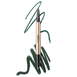 ICON Smokey Eye Duo: Long Wear Kajal Eyeliner + Cream Eyeshadow Crayon - Blendable, Cruelty-Free, Intense Color for Dramatic Smokey Eyes Smokey Eye Duo: Kajal Eyeliner & Cream Eyeshadow - ICON smokey eye duo, kajal eyeliner, cream eyeshadow, long wear eyeliner, blendable eyeshadow, cruelty-free eyeliner, smudgeproof eyeliner, eyeliner for smokey eyes, eyeshadow crayon, dual ended eyeliner eyeshadow, eyeliner, eyeshadow, smokey eyes, long-lasting makeup, easy application, multi-purpose beauty product, cruelt