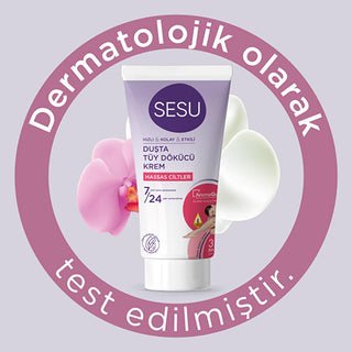 Sesu Hair Removal Cream for Sensitive Skin - Gentle, Effective, and Convenient - 5.07 fl oz Sesu Hair Removal Cream for Sensitive Skin - 5.07 fl oz hair removal cream, sensitive skin hair removal, Boswellia Serrata Gum hair removal cream, Vitamin E hair removal cream, Aroma Guard hair removal, gentle hair removal, convenient hair removal, smooth skin, irritation-free, beauty routine, personal care, cosmetic product, skin care