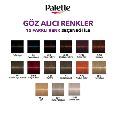 Palette KŸllŸ Koyu Kumral: Cool Ash Dark Blonde Hair Dye with Keratin & Nourishing Oils - Intense, Long-Lasting Color & 