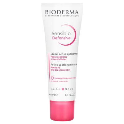 Bioderma Sensibio Defensive Cream for Sensitive Skin - Hypoallergenic & Fragrance-Free Moisturizer