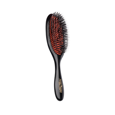 Mason Pearson Handy Bristle Nylon BN3 Dark Hair Brush - Gentle Detangling & Styling for All Hair Types