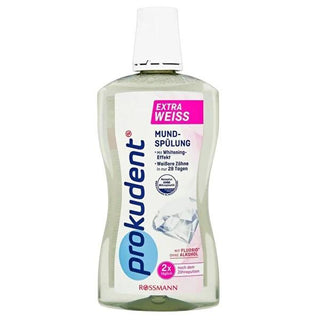 Prokudent Mouthwash - Teeth Whitening, Alcohol-Free, Fluoride, Peppermint Flavor 500ml Prokudent Mouthwash - Whitening, Alcohol-Free, Fluoride mouthwash, teeth whitening mouthwash, alcohol-free mouthwash, fluoride mouthwash, peppermint mouthwash, oral care, oral hygiene, whitening oral care, sensitive mouth mouthwash, essential oil mouthwash