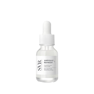 SVR Eye Refresh Ampoule 15ml - Hydrating Under-Eye Treatment for Dark Circles & Puffiness SVR Eye Refresh Ampoule - Hydrating Under-Eye Treatment SVR Ampoule Refresh Yeux, Under-eye care product, Eye refresh ampoule, Hydrating eye treatment, SVR eye care, Dark circle treatment, Puffiness reduction, Eye hydration, Ampoule formulation, Dermatologically tested, Skincare, Beauty products, Eye care routine, Refreshing eye cream, Anti-aging eye treatment