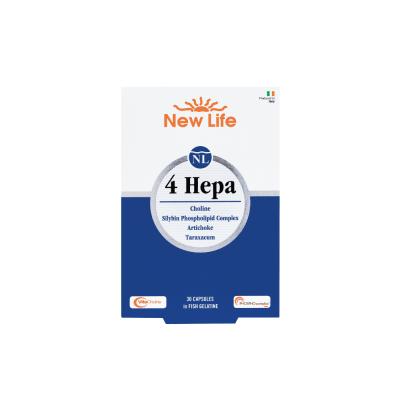 New Life 4 Hepa: Liver Support Supplement - Silibin Phospholipid Complex, Choline, Artichoke & Dandelion for Liver Healt