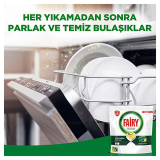 fairy dishwasher detergent capsules lemon scented, packaging of fairy detergent capsules, fairy lemon scented dishwasher detergent in use Fairy Dishwasher Detergent Capsules - Lemon Scent - Powerful Cleaning | 36 Washes Fairy Dishwasher Detergent Capsules - Lemon Scent | 36 Washes fairy, dishwasher-detergent, cleaning-capsules, lemon-scent, powerful-cleaning, stubborn-grease, easy-to-use, kitchen-cleaning, ai-generated, dishwashing