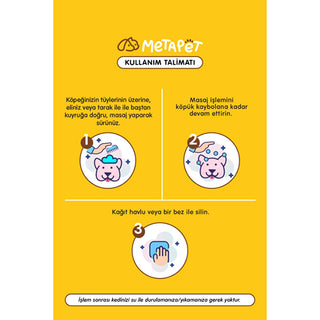 Metapet Dog Dry Shampoo, Vanilla Scented, Natural Ingredients, pH Balanced for Sensitive Skin - 6.76 fl oz Metapet Dog Dry Shampoo - Natural, pH Balanced, Vanilla Scented dog dry shampoo, natural dog grooming, vanilla scented dog shampoo, puppy grooming products, waterless dog cleaning, pet grooming, natural pet care, dog skin care, gentle dog shampoo, stress-free grooming