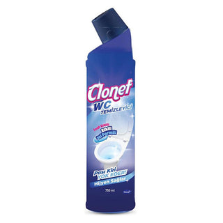 Diversey Clonet Toilet Cleaner - Effective & Powerful 25.36 fl oz Jel Toilet Bowl Cleaner with Hydrochloric Acid Diversey Clonet Toilet Cleaner - Powerful & Effective Toilet Cleaner, Clonet Klozet Temizleyici, Effective toilet cleaning, Hydrochloric acid toilet cleaner, Jel toilet cleaner, Bathroom cleaning, Household cleaning, Commercial cleaning, Professional cleaning products, Powerful cleaning gel, Blue toilet cleaner, Ready-to-use cleaner, Lime scale remover, Stain remover, Bathroom hygiene, Cleaning p