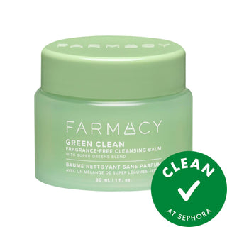 FARMACY Green Clean Makeup Removing Cleansing Balm: Gently Remove Waterproof Makeup & SPF with Sunflower Oil & Super Greens, Hydrate & Nourish Skin FARMACY Green Clean Cleansing Balm: Makeup & SPF Removal Green Clean Cleansing Balm, Makeup removing balm, SPF removal cleanser, Waterproof mascara remover, Hydrating cleansing balm, Cruelty-free makeup remover, Clean beauty cleanser, Sunflower oil cleanser, Super greens skincare, Gentle makeup remover, Makeup Remover, Cleansing Balm, Skincare, Facial Cleanser, 