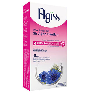 Agiss Hair Removal Wax Strips: Body, Face, Bikini & Underarm - 41 Strips for Normal Skin - Long Lasting Smoothness Agiss Wax Strips: Hair Removal for Body, Face, Bikini - Normal Skin wax strips, hair removal, at home waxing, body wax strips, face wax strips, bikini wax strips, underarm wax strips, hair removal for normal skin, blue st john's wort wax, agiss wax strips, hair removal strips, waxing strips, hair removal at home, waxing at home, hair removal for women, hair removal for men, body waxing, face wa