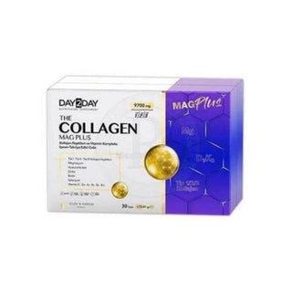 Day2Day Collagen Mag Plus - Halal Collagen Supplement for Skincare & Joint Health - 30 Sachets
