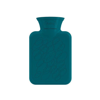 Fashy Petrol Green Portable Hot Water Bottle for Menstrual Cramps Relief - 0.3L Capacity Fashy Hot Water Bottle for Pain Relief hot water bottle, portable hot water bag, menstrual cramps relief, natural pain relief, petrol green hot water bottle, comfort, warmth, non-electric heating pad, women's health, period relief, muscle pain relief