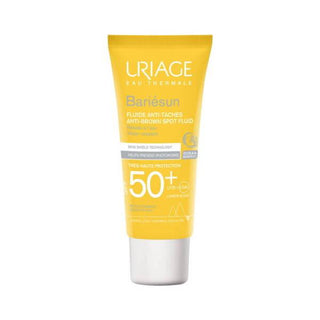 Uriage Bariesun Waterproof Sunscreen SPF50+ 40ml bottle, Application of Uriage Waterproof Sunscreen on skin Uriage Waterproof Sunscreen SPF50+ - Sensitive Skin Friendly | 40ml Uriage Waterproof Sunscreen SPF50+ | 40ml sunscreen, waterproof-sunscreen, spf50, sensitive-skin, uv-protection, non-comedogenic, uriage, skin-care, ai-generated, outdoor-sports