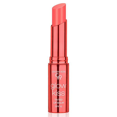 Golden Rose Glow Kiss Peach Shake Tinted Lip Balm SPF 15: Vegan, Moisturizing, and Hydrating for Natural Lip Color & Sun