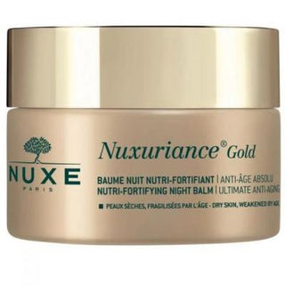 Nuxe Nuxuriance Gold Anti-Aging Night Balm: Restore, Replenish & Firm Mature Skin | Natural Wrinkle Treatment with Saffron & Shea Butter Nuxe Night Balm: Anti-Aging, Wrinkle Repair | Mature Skin Nuxe Nuxuriance Gold, Anti-aging night balm, Night cream for mature skin, Natural anti-wrinkle treatment, Dry skin night repair, Safran and Bougainvillea night cream, Shea butter night balm, Replenishing night face cream, night balm, anti-aging, wrinkle cream, dry skin, mature skin, saffron, shea butter, bougainvill