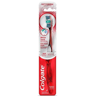 Colgate Electric Toothbrush 360 Advanced Optical Whitening Soft Bristles - Gentle on Gums, Removes Surface Stains Colgate Electric Toothbrush 360 - Advanced Whitening & Soft Bristles electric toothbrush, whitening toothbrush, advanced oral hygiene, soft bristles toothbrush, Colgate toothbrush, oral care, dental hygiene, teeth whitening, healthy gums, gentle cleaning, tongue cleaner, cheek cleaner, daily oral care, dentist recommended