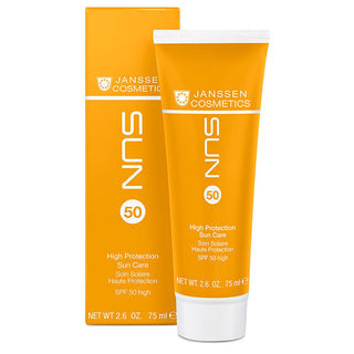 Janssen Cosmetics SPF 50+ Sunscreen Cream: High UVA/UVB Protection, Water Resistant, Ectoine Enriched - Ideal for Fair & Sensitive Skin Janssen SPF 50+ Sunscreen: UVA/UVB Protection, Water Resistant SPF 50 sunscreen, water resistant sunscreen, sun protection cream, UVA UVB protection, sunscreen for fair skin, sunscreen with Ectoine, high SPF sunscreen, face sunscreen, body sunscreen, sunscreen, sunblock, UVA protection, UVB protection, fair skin, sensitive skin, Ectoine, titanium dioxide, water resistant, s