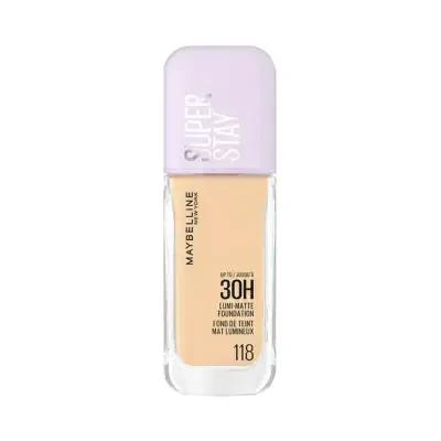 Maybelline Lumi Matte Foundation - 118: Lightweight, Medium Coverage, Long Lasting Natural Matte Finish, Perfect for Oil