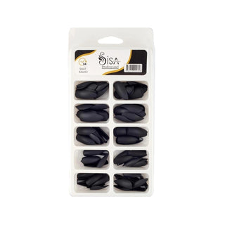 SISA Professional Plastic Artificial Nails - Black, Durable & Easy to Apply SISA Black Artificial Nails - Durable & Easy to Apply Artificial nails, Fake nails, Nail extensions, Cosmetic nail products, SISA brand nails, Nail beauty enhancements, Professional nail care, Plastic nails, Black nails, Durable nails, Easy to apply nails, Nail art supplies, Cosmetic enhancements