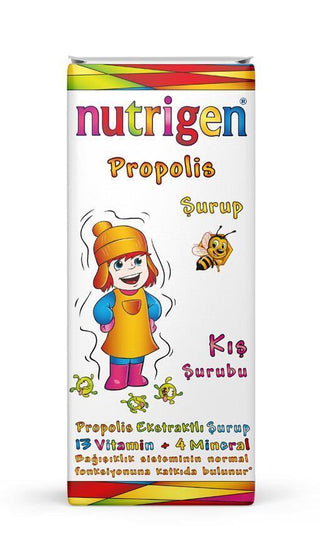 Selinecza Nutrigen Propolis Syrup 200ml front view, Close-up of Nutrigen Propolis Syrup ingredients, Child enjoying Nutrigen Propolis Syrup Selinecza Nutrigen Propolis Syrup - Vitamin Enriched | 200ml Selinecza Nutrigen Propolis Syrup 200ml nutrigen, propolis-syrup, children-health, vitamin-syrup, immune-support, natural-supplement, parents-choice, selinecza, ai-generated, wellness