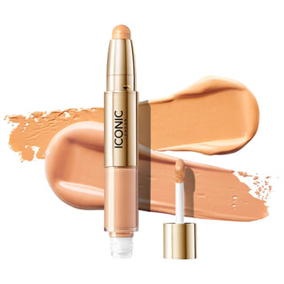 Radiant Concealer & Brightening Crayon Duo - Vegan, Cruelty-Free Makeup for Flawless Finish Radiant Concealer & Brightening Crayon Duo - Vegan & Cruelty-Free vegan concealer, cruelty-free brightening crayon, liquid concealer for dark circles, brightening makeup for under-eye, natural finish concealer, makeup for flawless finish, vegan makeup, cruelty-free makeup, concealer for blemishes, under-eye brightening, ethical beauty products, natural makeup finish, cosmetic duo, beauty essentials, vegan beauty prod