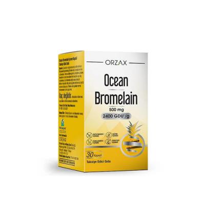 Ocean Bromelain 30 Capsules - Digestive Enzyme Supplement for Anti-Inflammatory Support, Gluten-Free