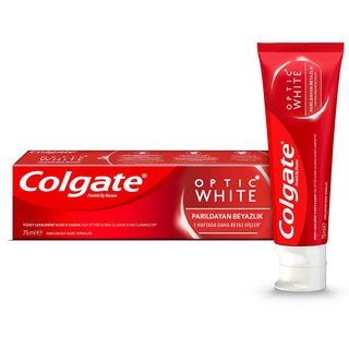 Colgate Optic White Whitening Toothpaste - Clinically Proven for Brighter Smile, 2.54 fl oz Colgate Optic White Whitening Toothpaste for Brighter Smile Toothpaste, Whitening toothpaste, Oral care, Colgate Optic White, Beyazlatıcı diş macunu, Whitening oral care, Smile whitening, Teeth whitening toothpaste, Dental care products, Oral hygiene, Clinically proven whitening, Safe for tooth enamel, Prevents tartar buildup, Brightens smile, Confidence booster