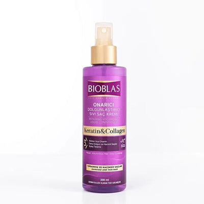 Bioblas Collagen Keratin Hair Care Serum for Thin & Volumeless Hair - 6.76 fl oz