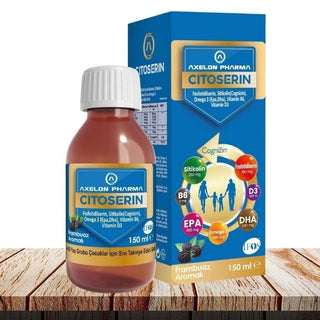 Citoserin Omega-3 Syrup for Kids: Raspberry Flavor - Brain Health, Cognitive Support, DHA EPA, Vitamin D & B6 - 150ml Citoserin Omega-3 Syrup: Brain Health & Cognitive Support for Kids Omega 3 syrup, Fish oil supplement for kids, Citicoline phosphatidylserine supplement, Brain health supplement, Cognitive support syrup, DHA EPA supplement, Raspberry flavored omega 3, Vitamin B6 vitamin D3 supplement, Liquid omega 3 for children, Omega 3 for brain development, omega 3, fish oil, citicoline, phosphatidylserin