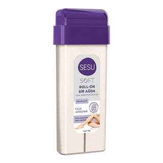 Sesu Soft Roll-On Sir Ağda 100 ml - Hypoallergenic Hair Removal Wax for Sensitive Skin Sesu Soft Roll-On Wax for Sensitive Skin hair removal wax, hypoallergenic wax, roll-on wax, sensitive skin hair removal, organic hair removal products, wax for hair removal, gentle hair removal, spatula-free wax, dermatologically tested wax, ECOCERT Certified Oat Oil, smooth skin, hair-free skin, beauty and personal care, skincare